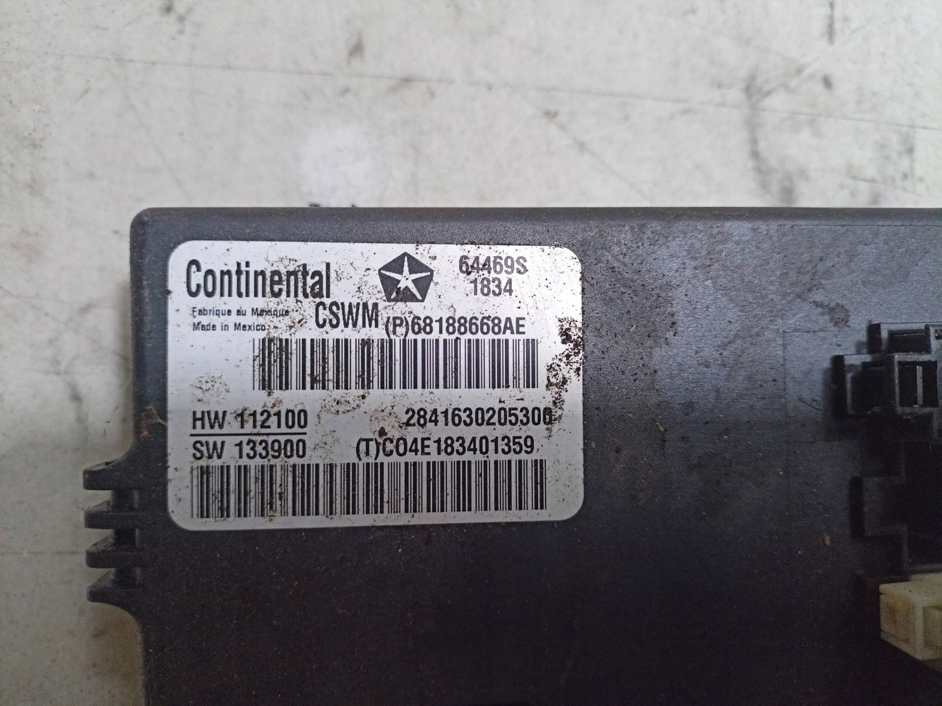 control unit seat Jeep Cherokee 5 2014 68188668AE