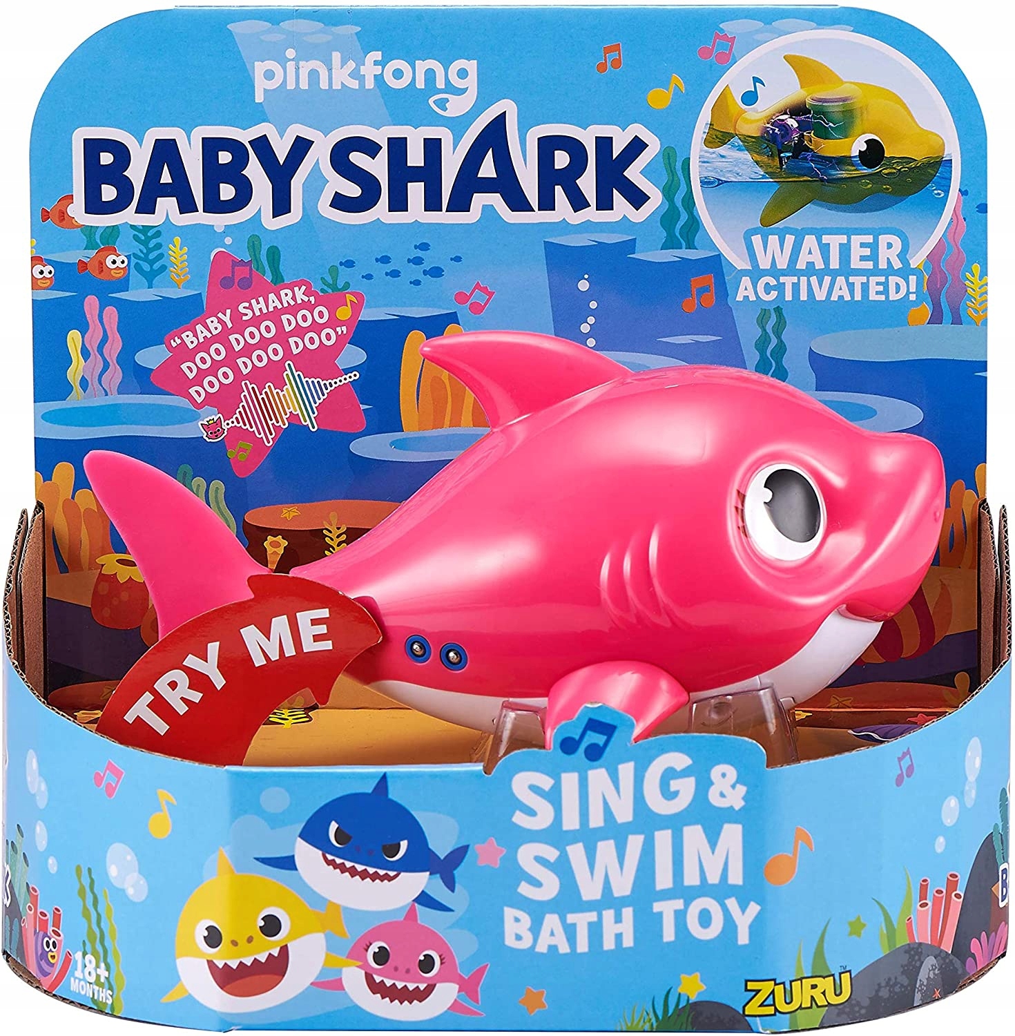 

Baby Shark Rekin Grająca Zabawka do Kąpieli Pływa