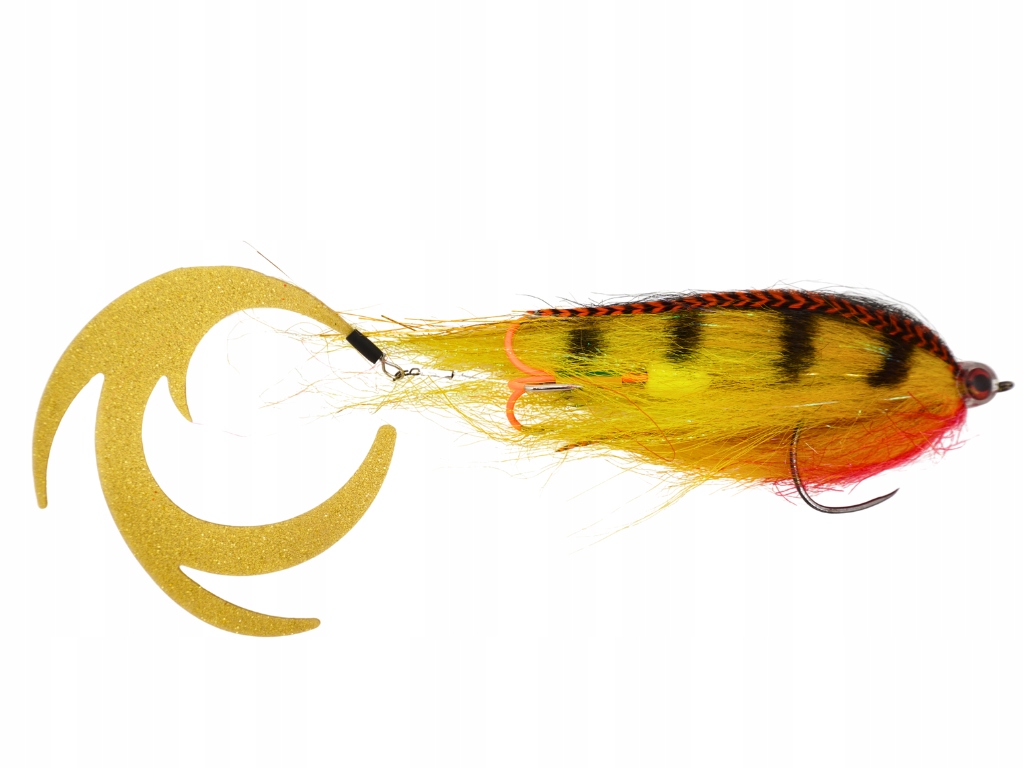 Streamer Hybrydowy 30CM Kuźnia Wędkarska Fire Tiger Mucha Szczupakowa