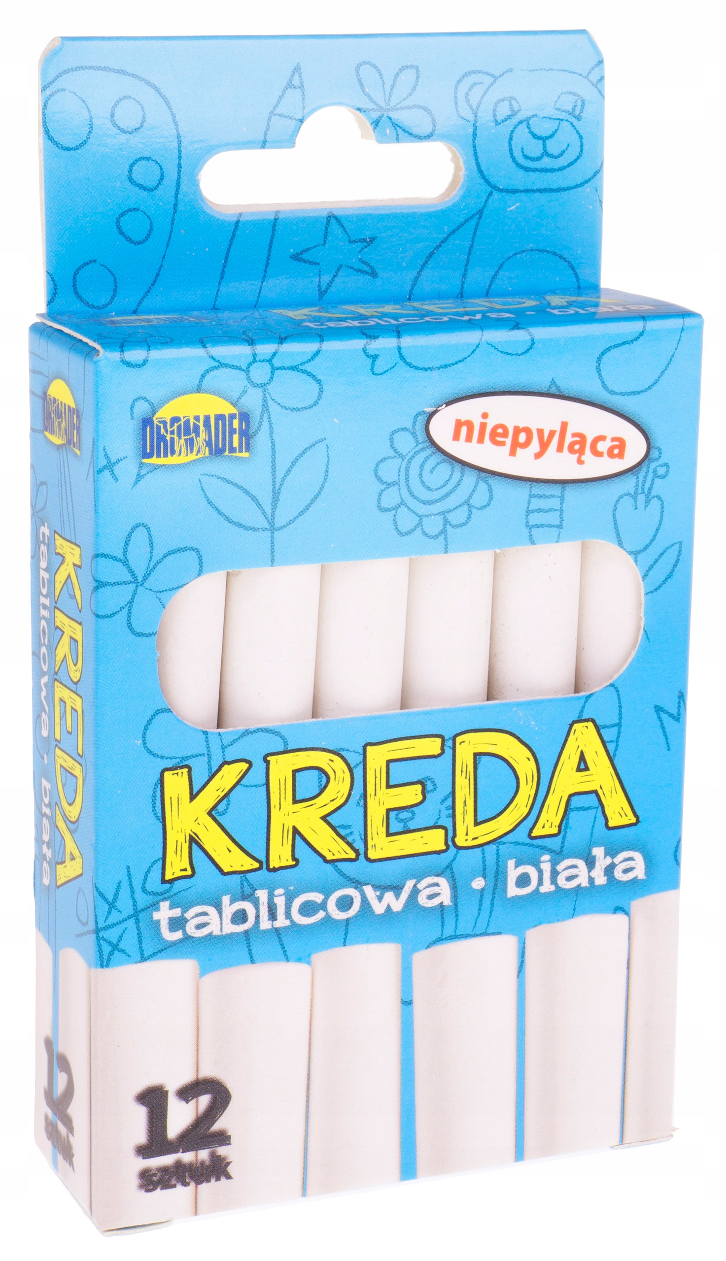 

Kreda Biała Szkolna Kreda Tablicowa 12 Sztuk