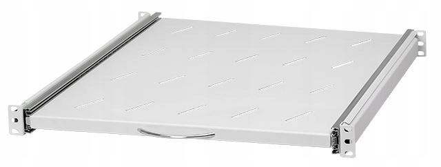 LEXI-Net 19" posuvná police s perforací 1U/ 550mm, šedá LXR19-1U-550G