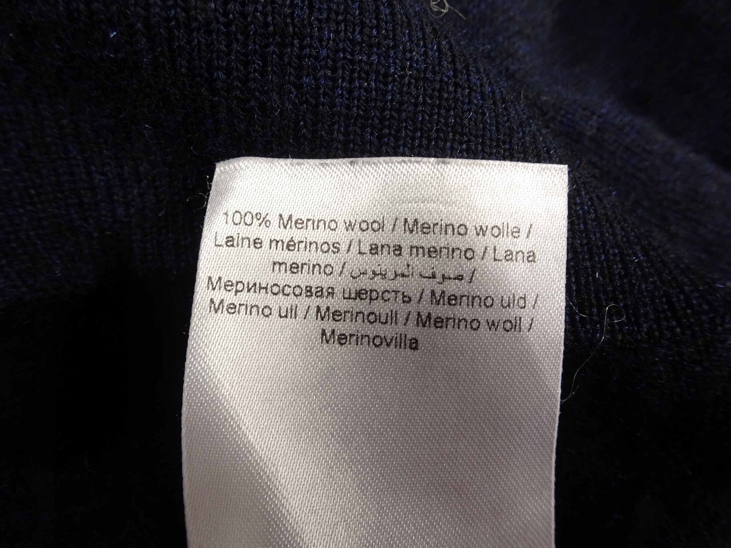 Matinique Sweter Merino Wool Wełna M Odcień granatowy