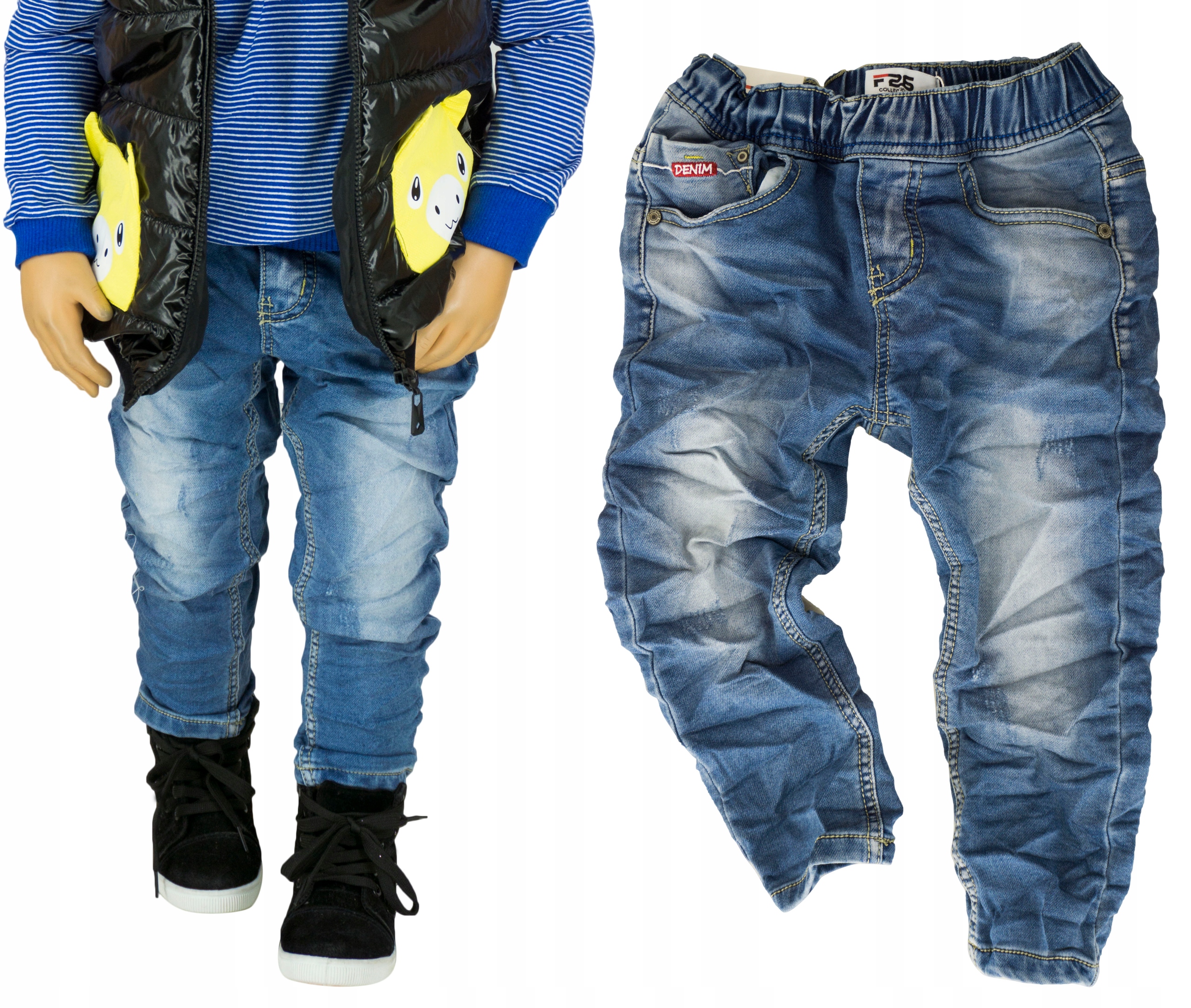

711 Spodnie jeans w gumkę lycra rozmiar 98/104