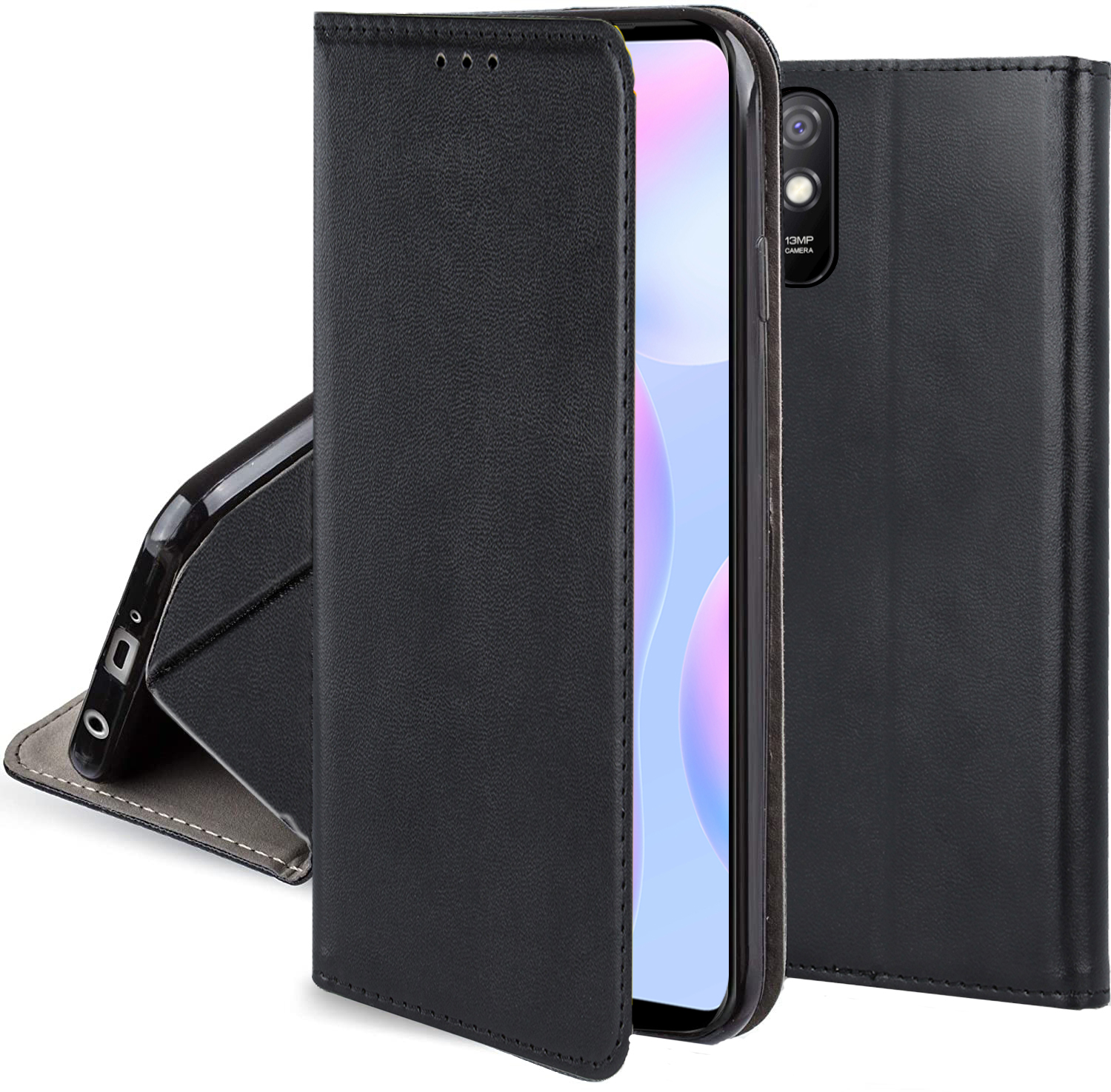 

Etui Magnetic Smart +szkło do Xiaomi Redmi 9A