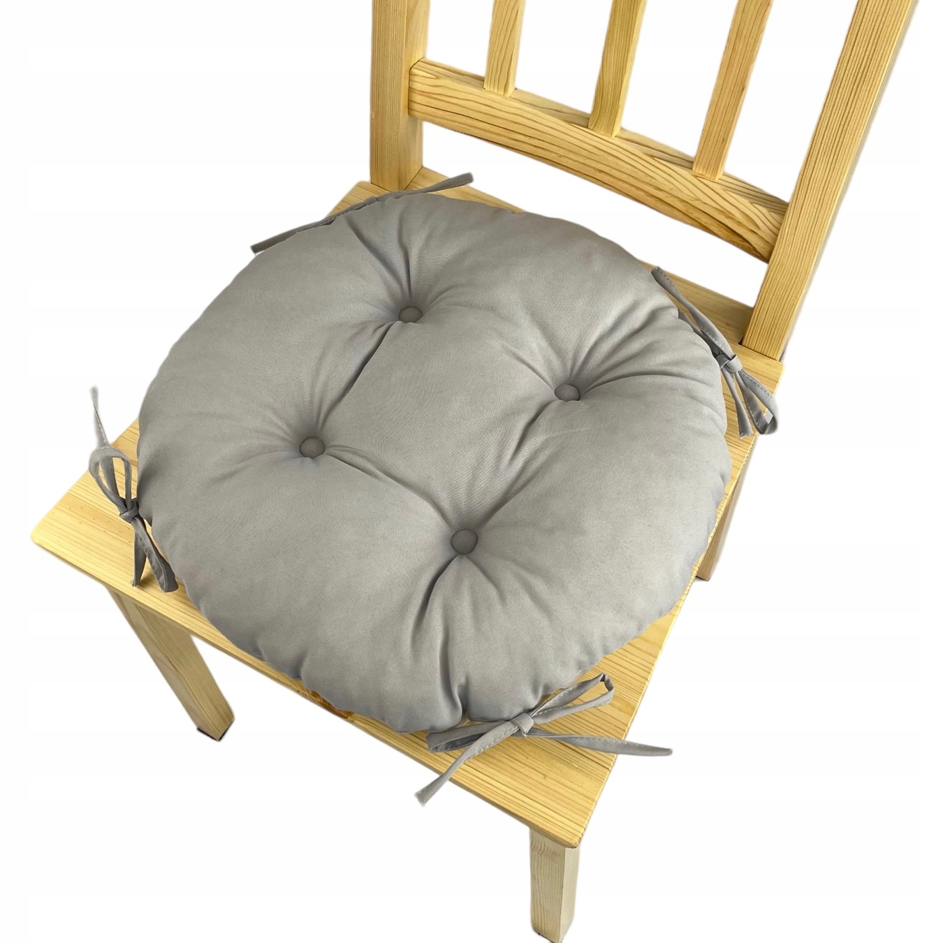 

Poduszka na krzesło taboret 35cm Jasny Szary Koło