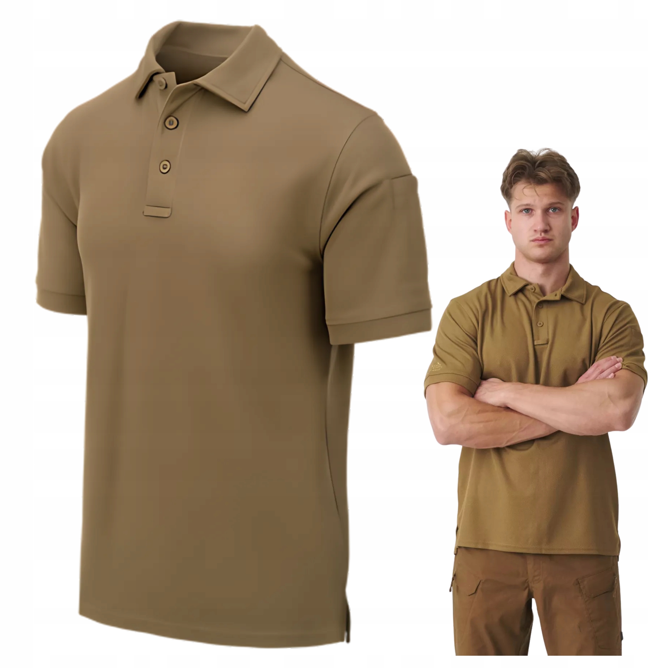 Tričko S Límečkem A Krátkým Rukávem Coyote S