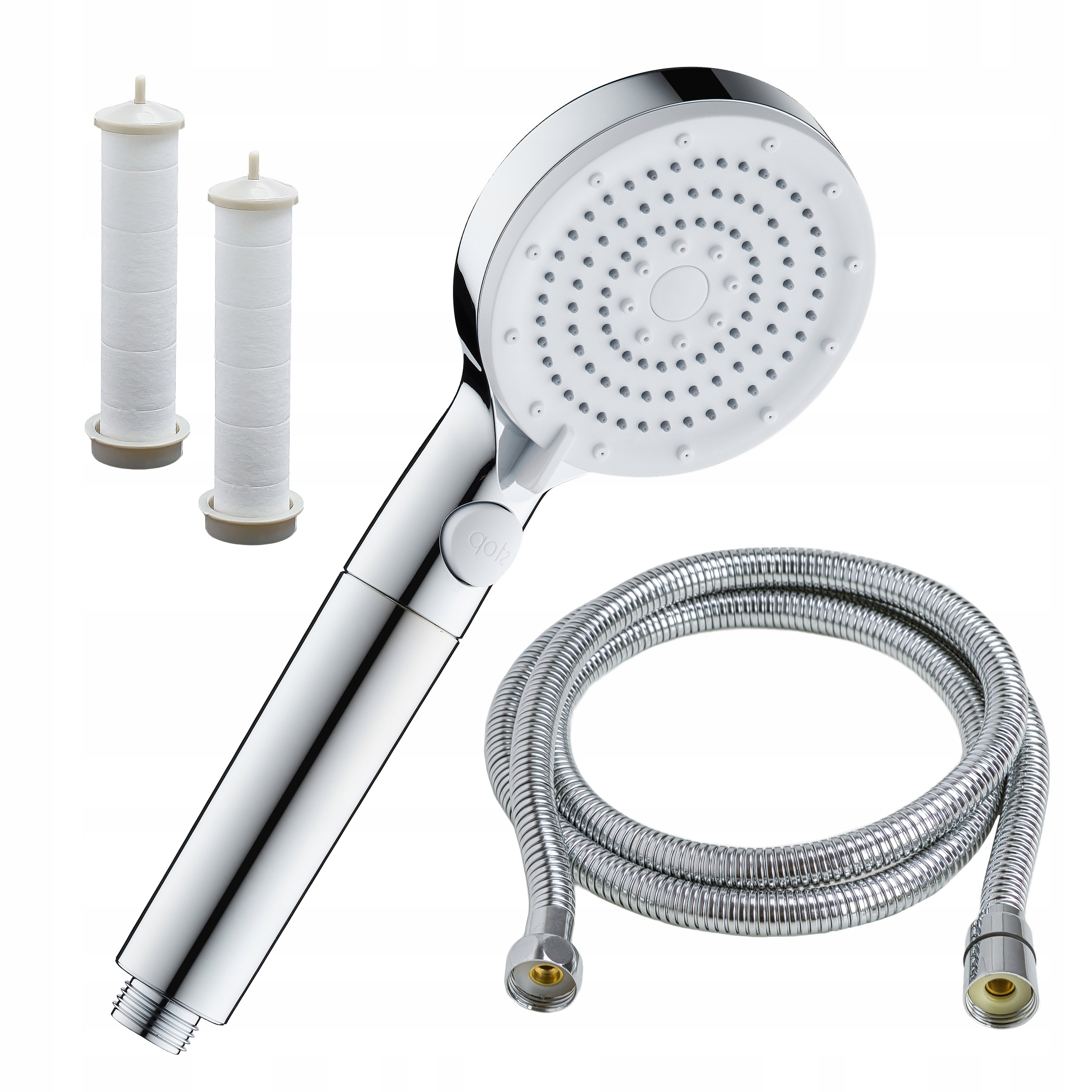 Sprchová sprchová hlavice s bavlněným filtrem Hadice 150 cm Eco Úsporný Set