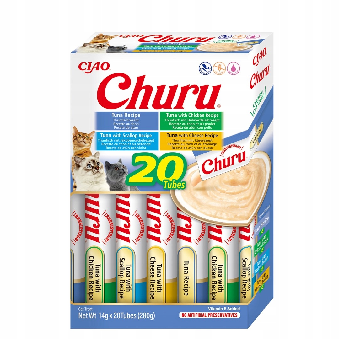 Inaba Churu Varietes Tuňák pamlsek pro kočky 20x14 g