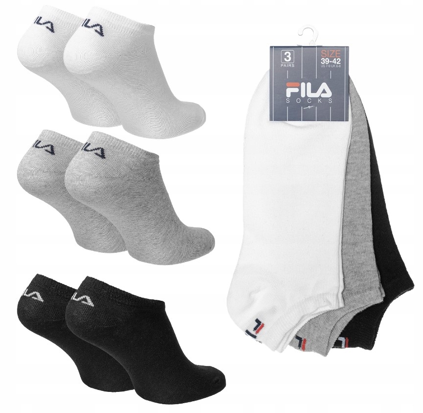 

Fila skarpety męskie stopki 3PAK 43-46 bawełna