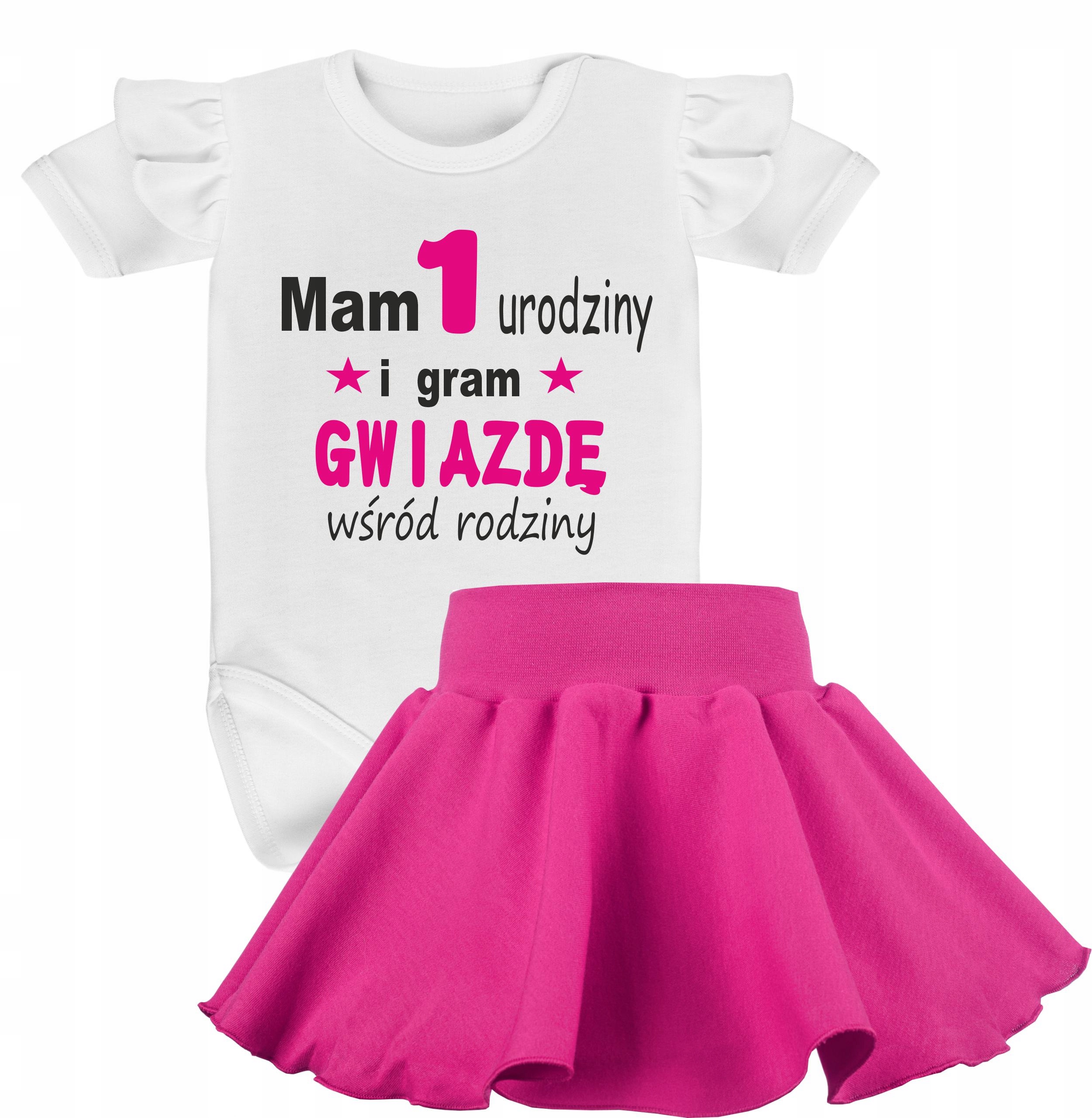 

Komplet body falbanka roczek pierwsze urodziny 1