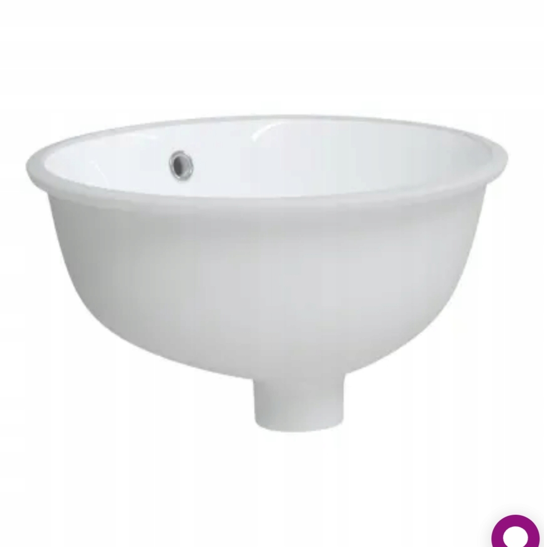 Umývadlo, biele, 37x31x17,5 cm, oválne, keramické