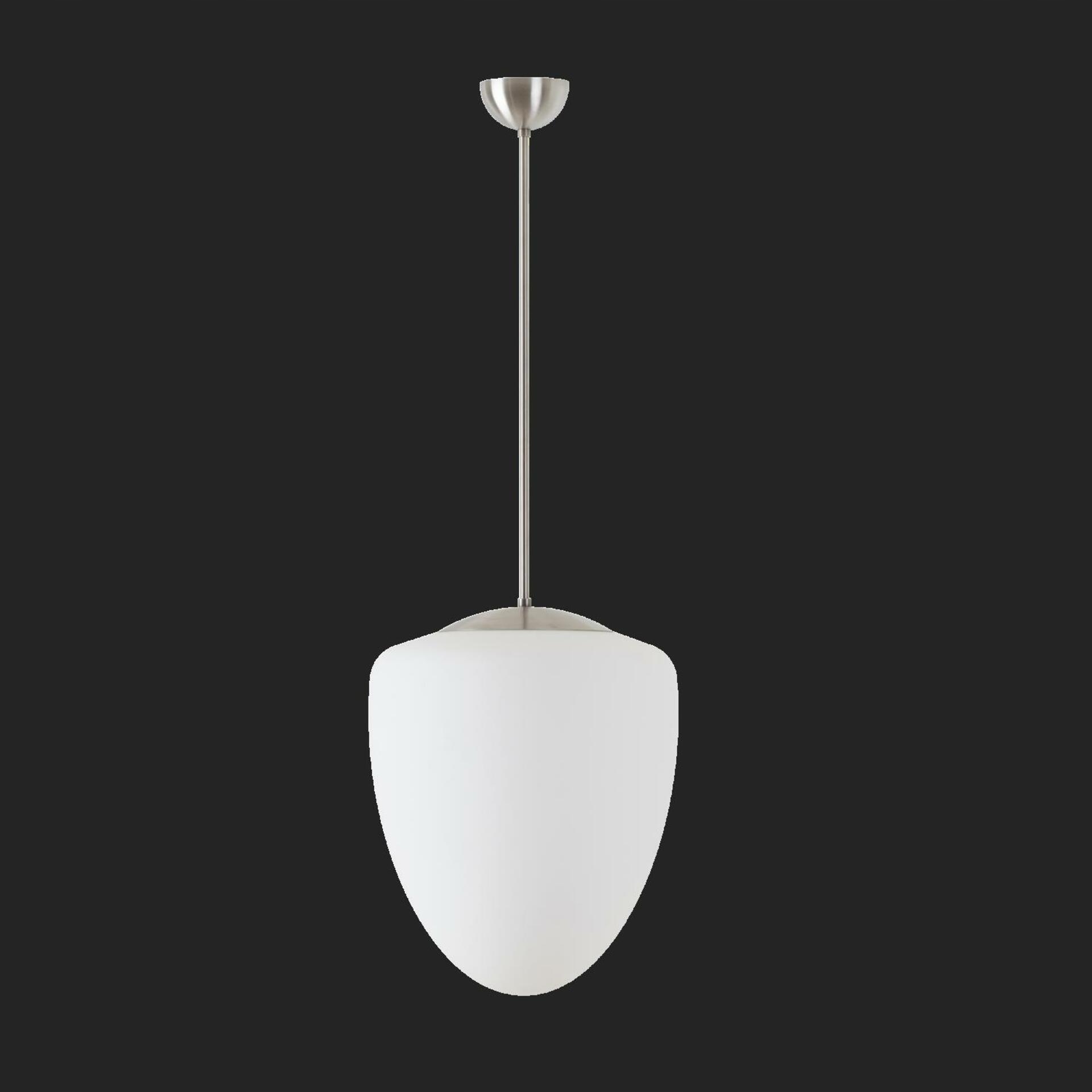 Osmont 45506 Astra P závesné sklenené svietidlo nerez brúsená biela IP40 1