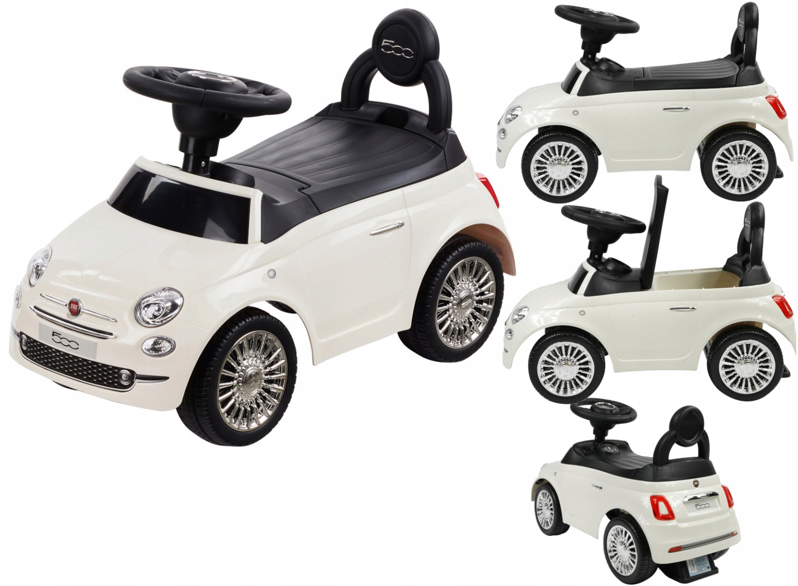 

Fiat 500 Auto Samochód Jeździk Chodzik Pchacz