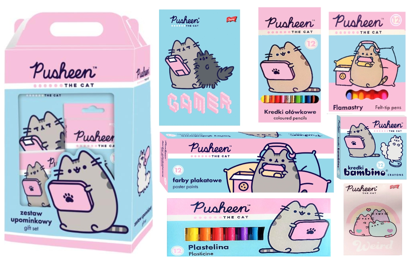 

Zestaw Upominkowy plastyczny Wyprawka Pusheen Cat