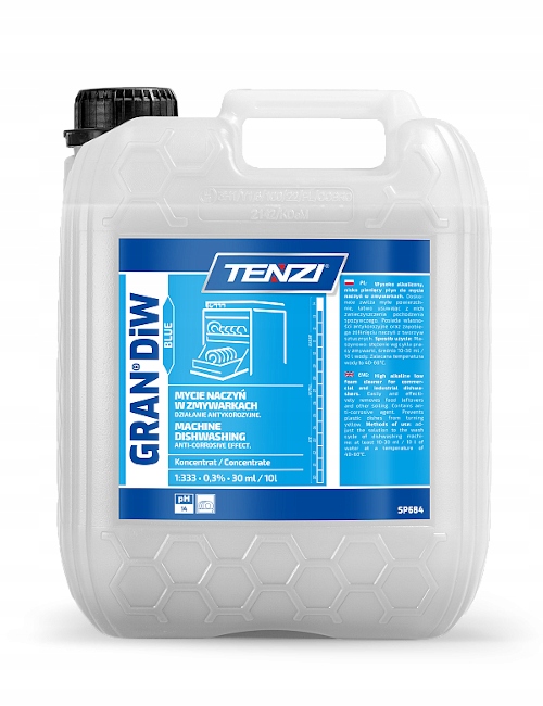 Tenzi Gran Diw 10l Blue płyn do mycia naczyń w zmywarce