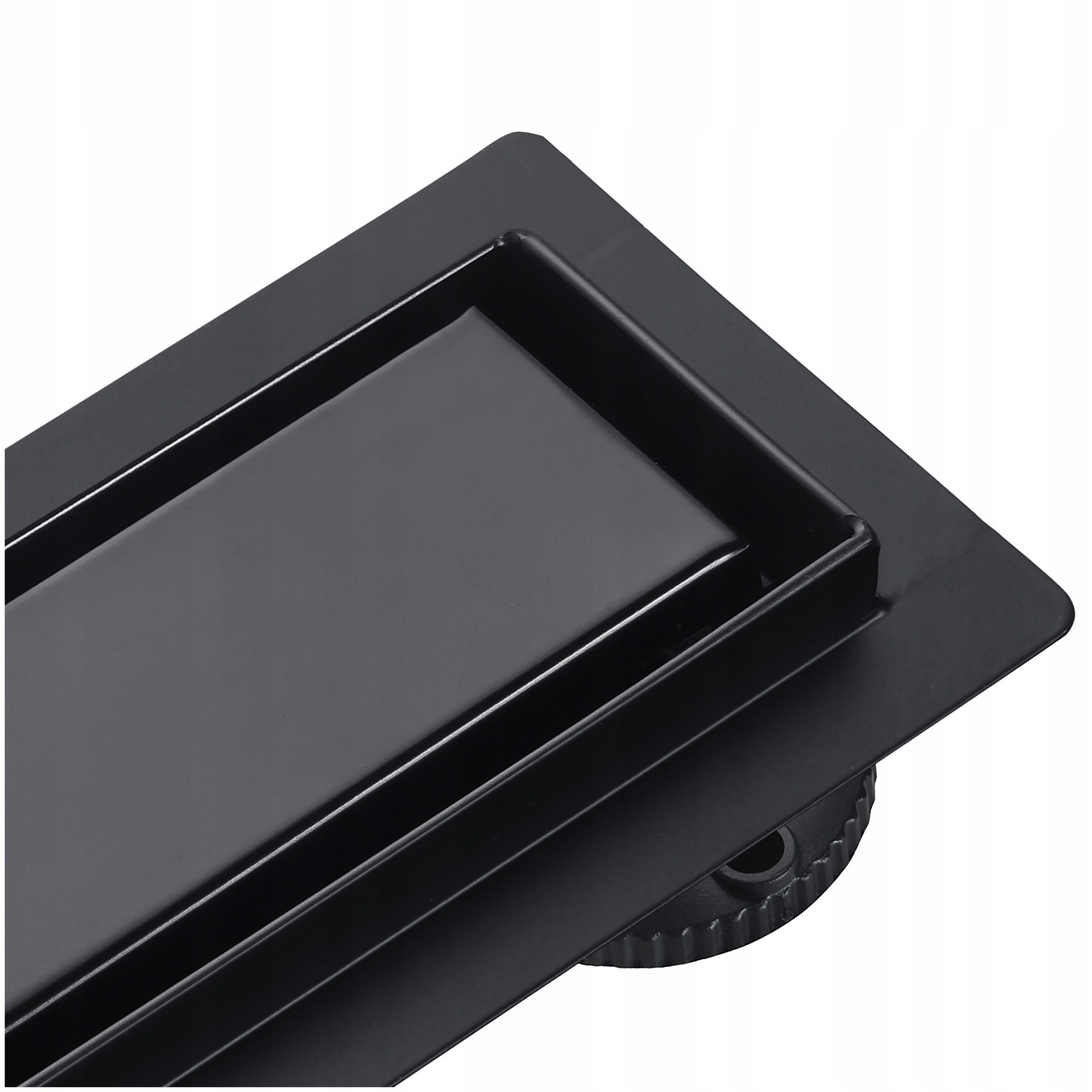 Basic Drain Black Lineární odtok černý 90 cm