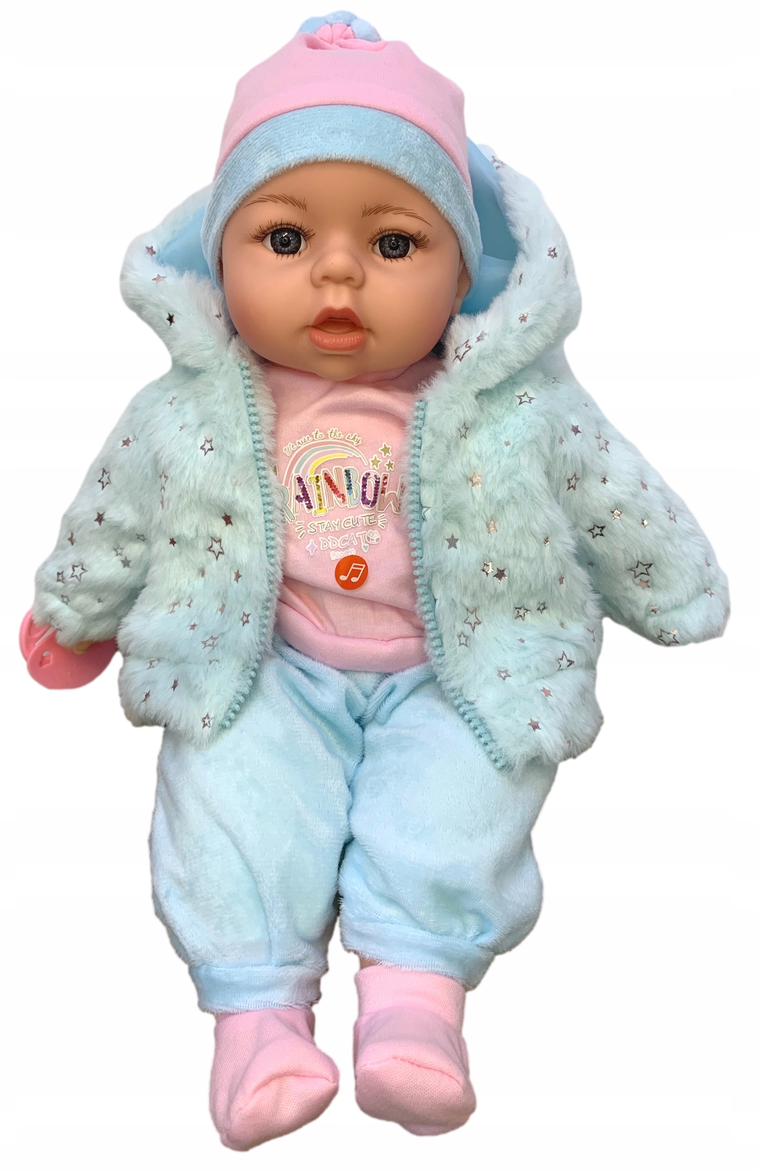 LALKA JAK ŻYWA BOBAS 45cm MÓWI butelka smoczek NEW Kod producenta 5489