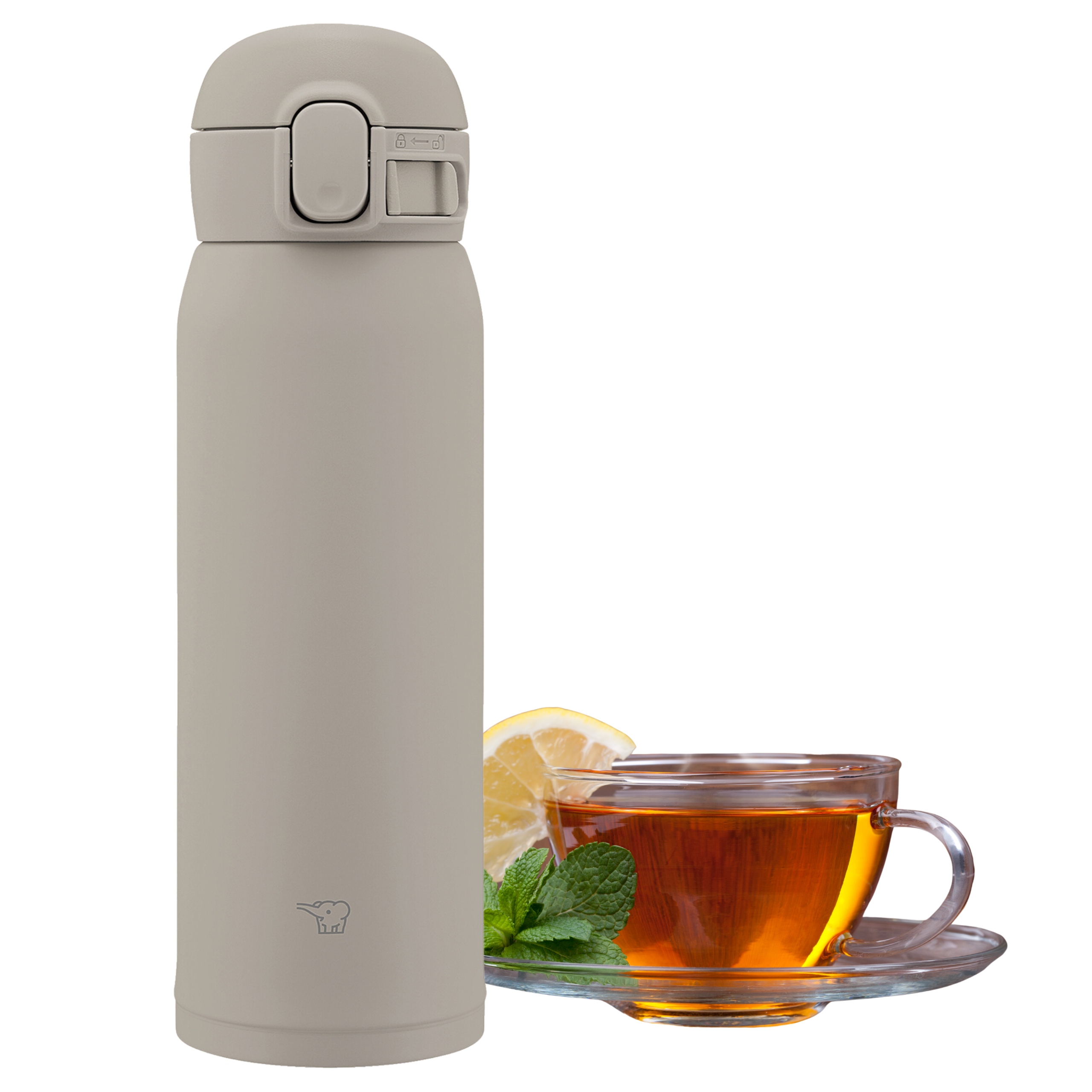 Termohrnek Zojirushi 480 ml Termoska na kávu a čaj do auta Šedá