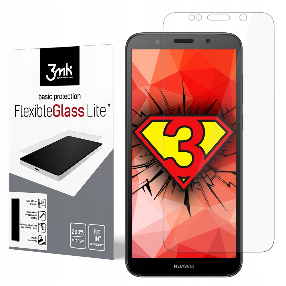 

Huawei Y5 2018 --- szkło 3mk -- FlexibleGlass Lite