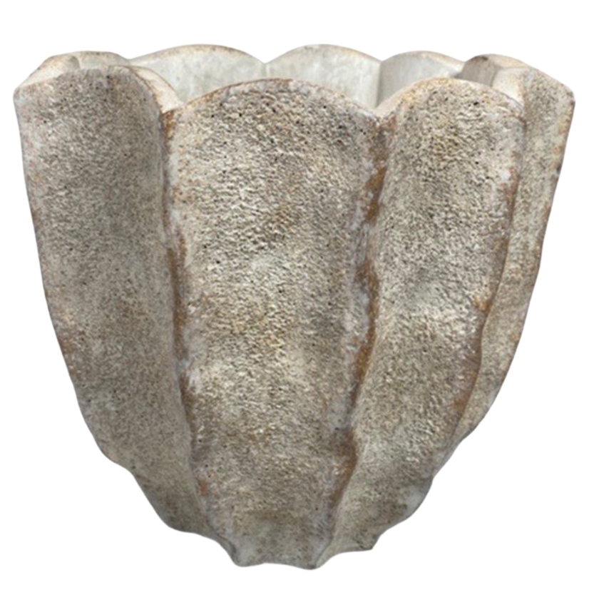 Obal Na Květináč Betonový Květ 20 cm velký květináč na parapet bonsaje