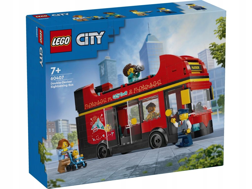 Lego 60407 City Červený patrový autobus