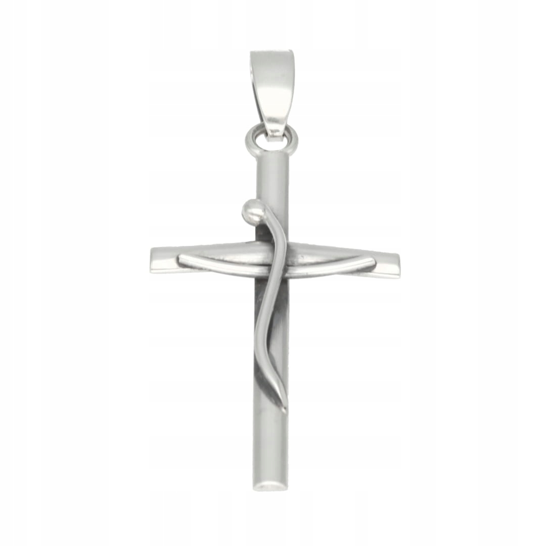 Moderní stříbrný křížek