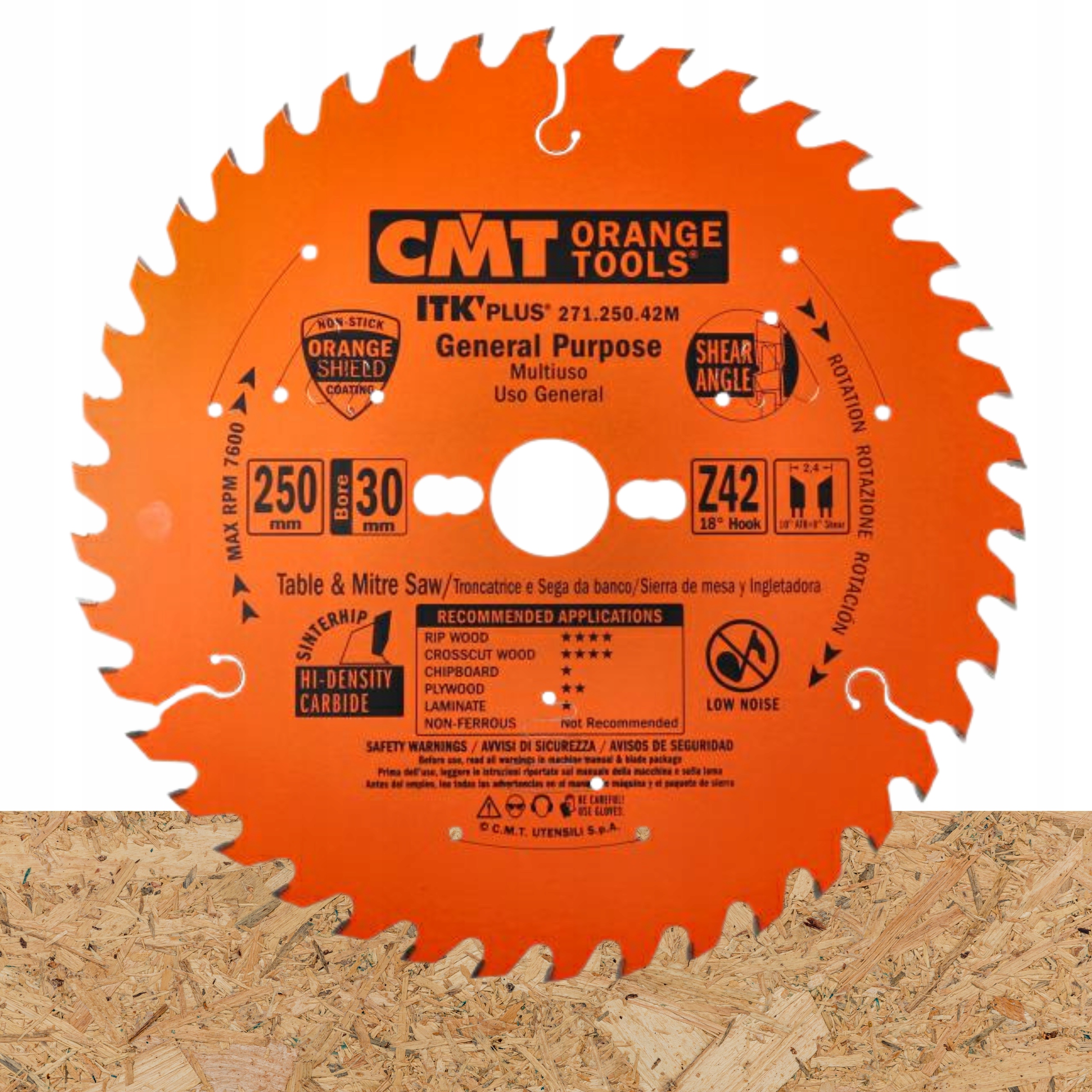 Tarcza Cmt do Cięcia Drewna 271.250.42M Piła Tnąca Drewno 250x30 42Z Hw Osb