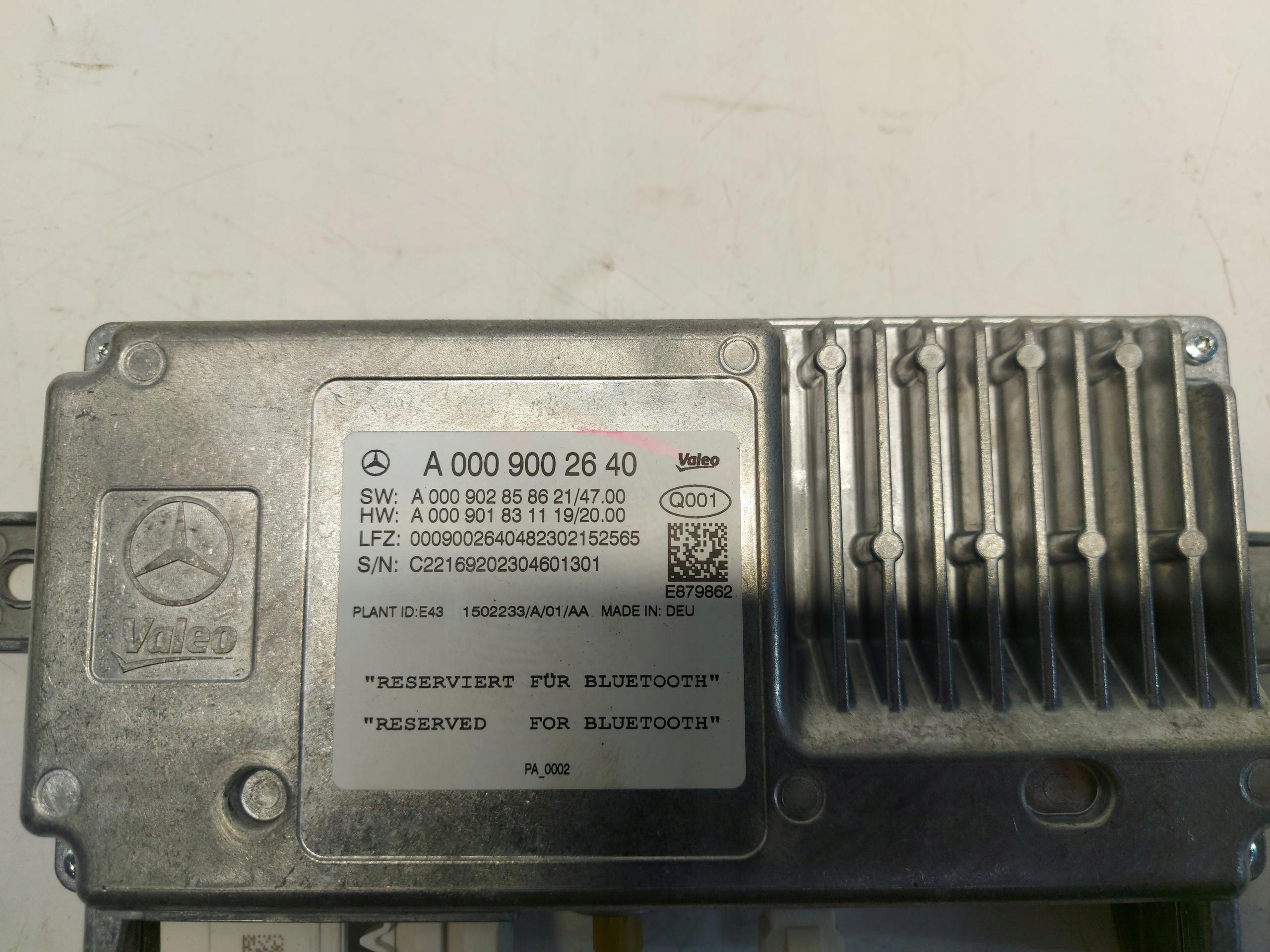 Mercedes CLA w118 2023 module control unit bluetooth kamery a0009002640