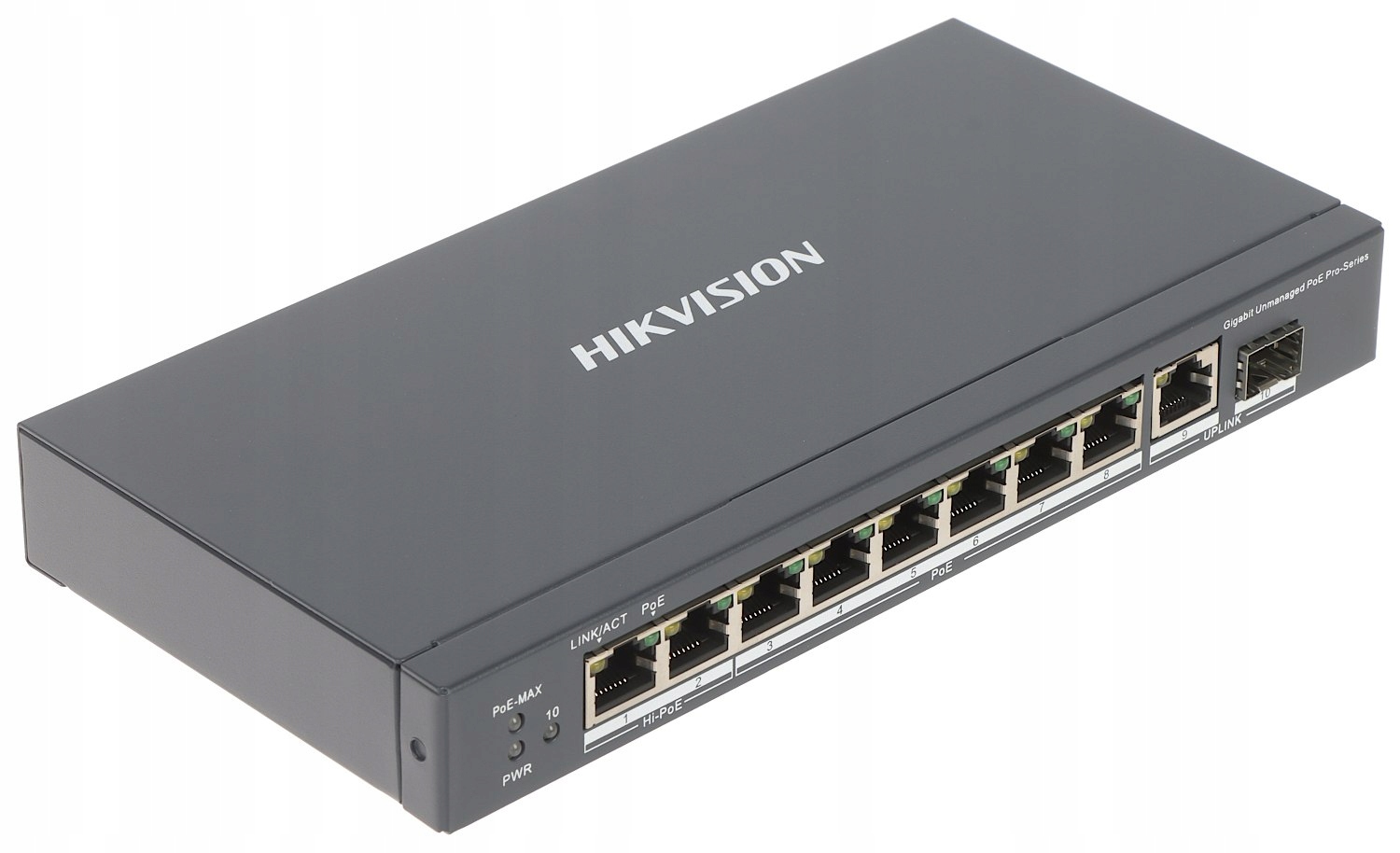 Switch Poe DS-3E0510HP-E 8-PORTOVÝ Sfp Hikvision