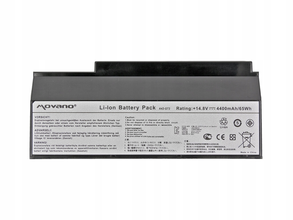 BATERIA do ASUS Lamborghini VX7Sx A42-G73 G73-52 Pojemność (Wh) 63 Wh