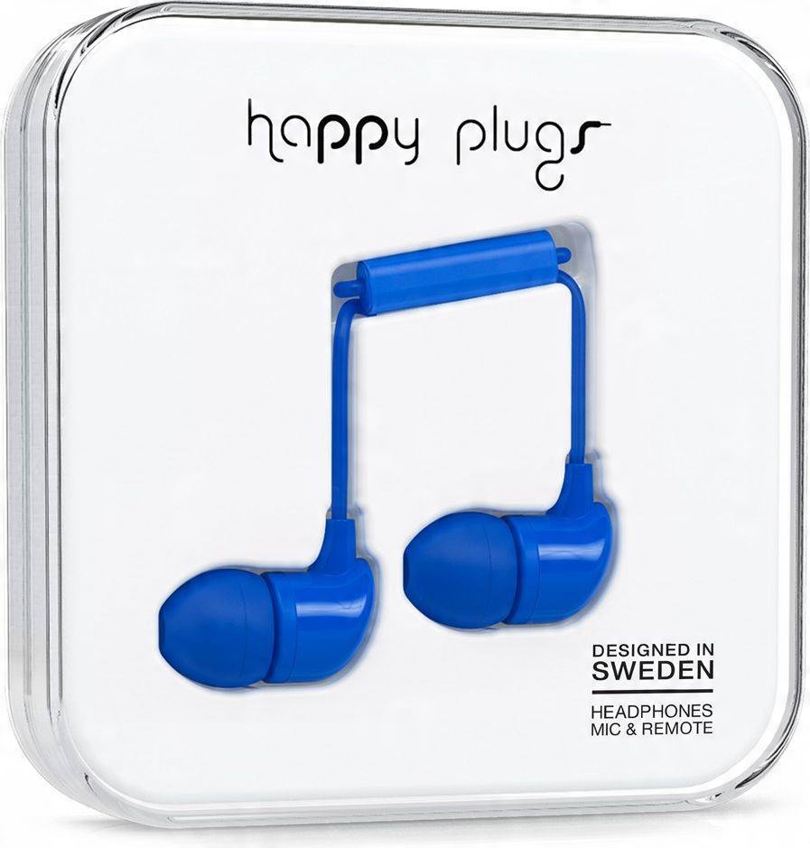 

Słuchawki dokanałowe Happy Plugs niebieski