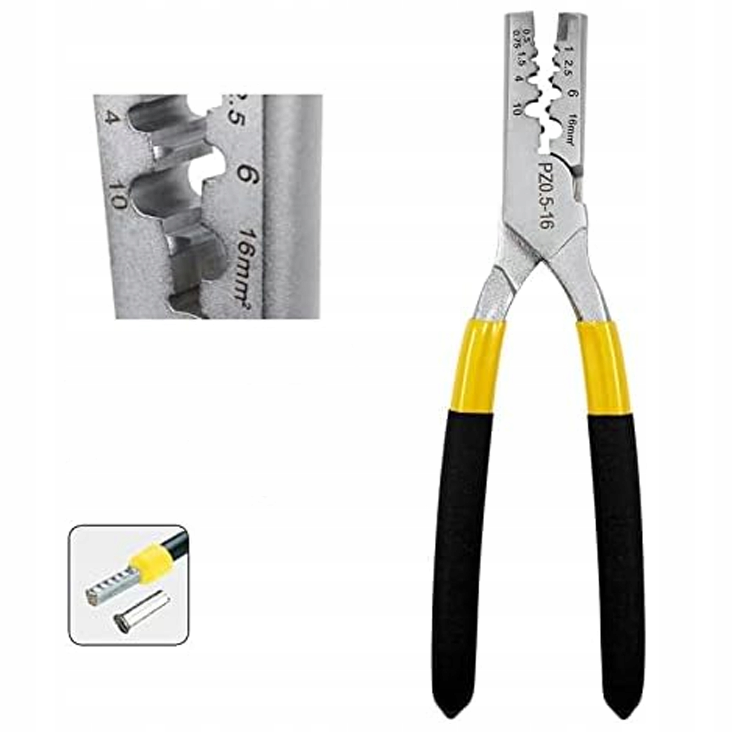 DUŻY ZESTAW ZACISKARKA DO TULEJEK PRASKA DO KABLI KOŃCÓWEK + 1800 KOŃCÓWEK Kolor czerwony