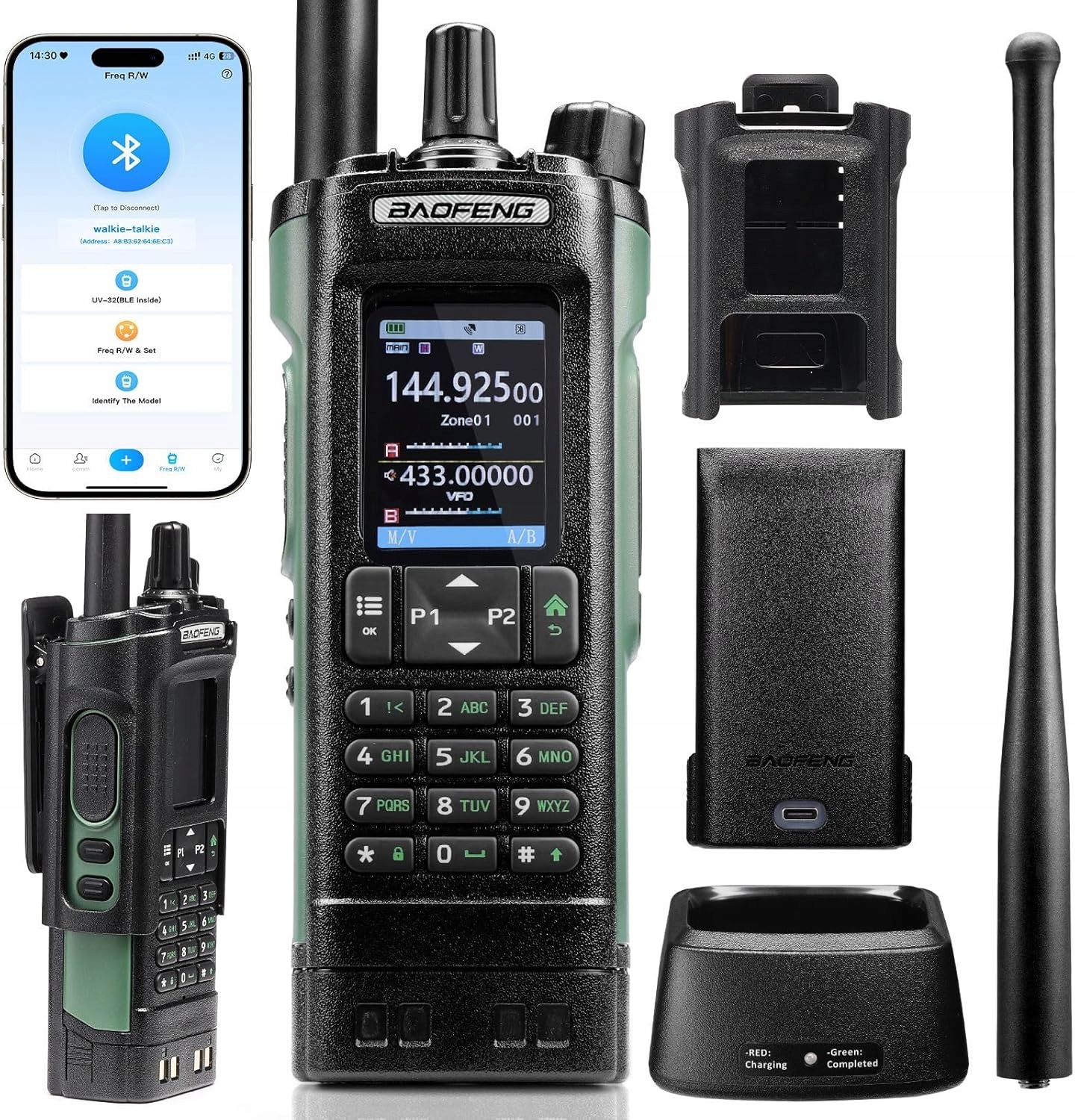 Vysielačka Ručná Vysielačka Baofeng UV-32 Rádiotelefón Sada Príslušenstvo