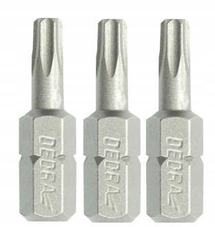 

Końcówki wkrętakowe Torx T30x25mm 3szt blister Ded