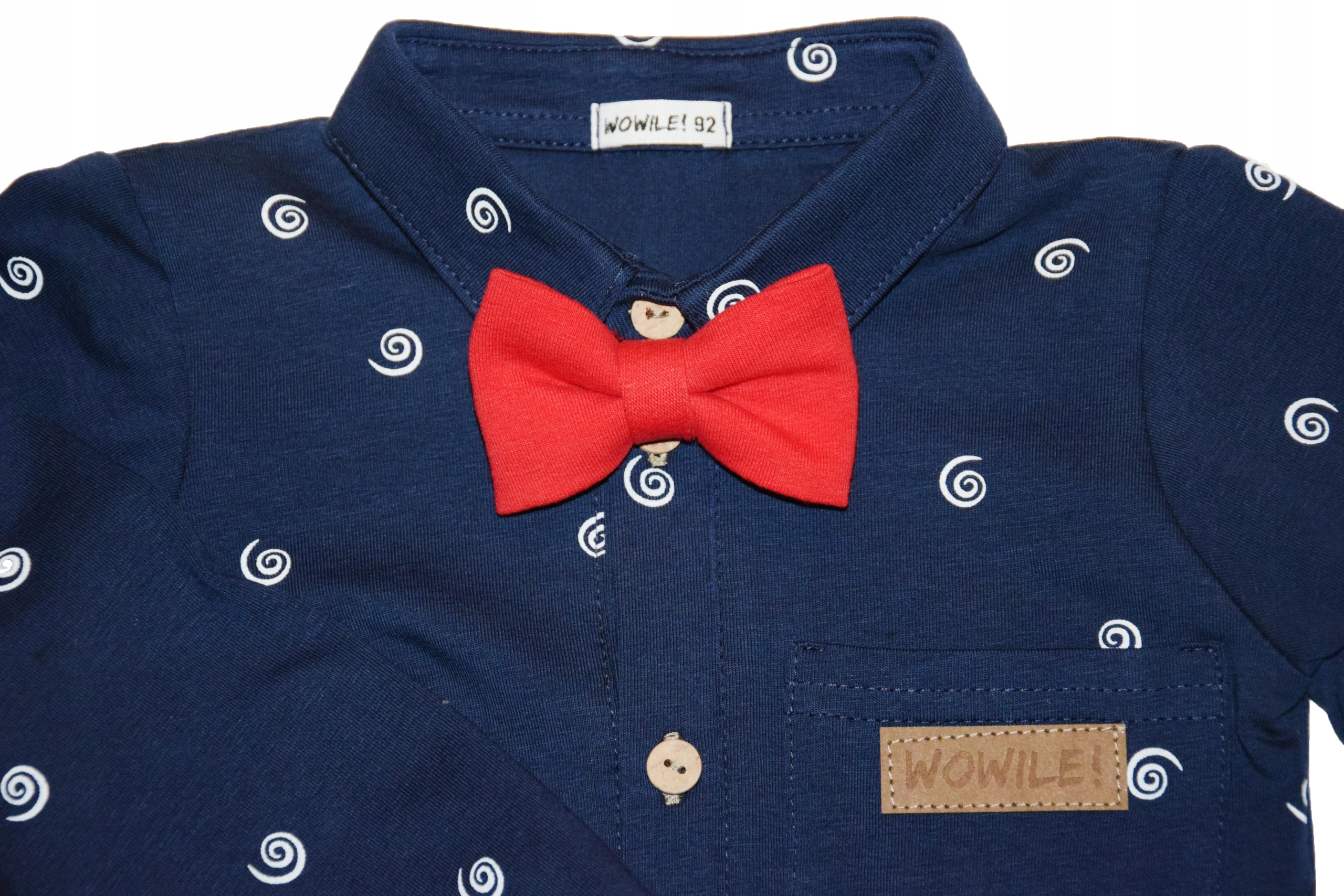 Koszula granatowa w ślimaczki 134 Marka Inna marka