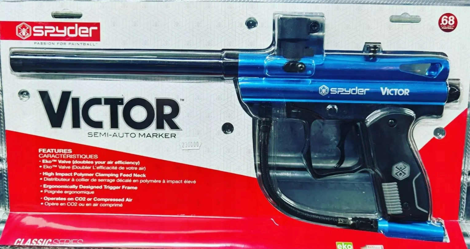 Пейнтбол Spyder Victor Blue Mask Cylinder Magazine Game Set