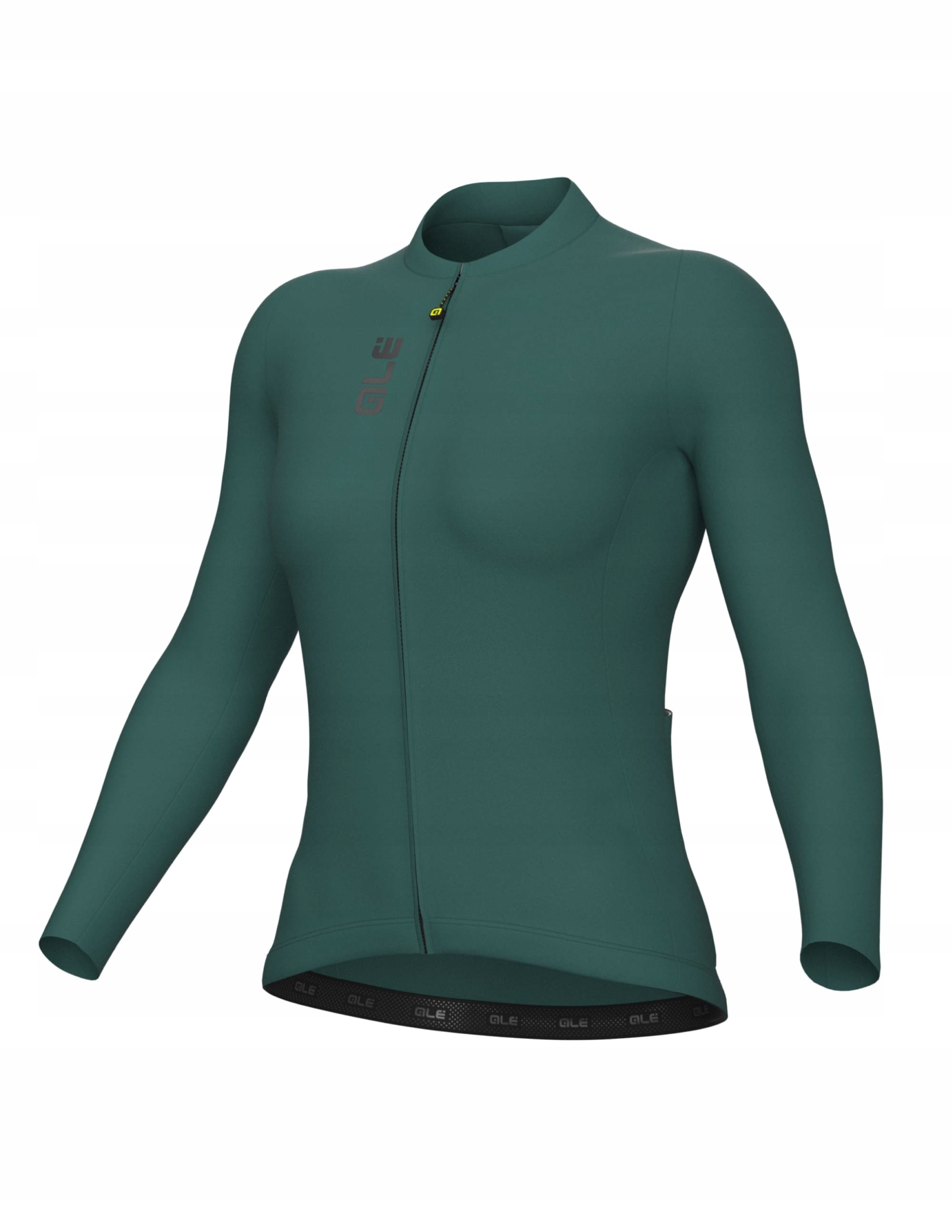 Dámská cyklistická košile Alé Cycling Solid Color Block 2.0 Ls Zelená XL