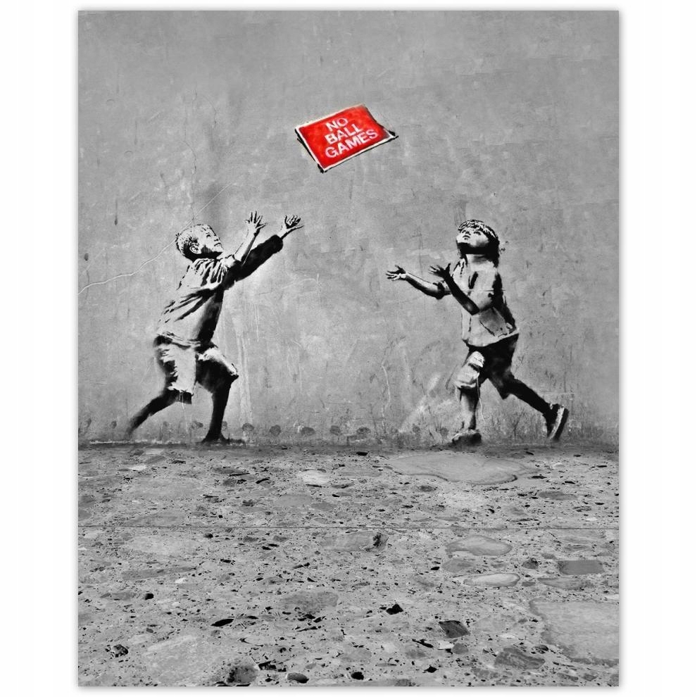 

Plakat 40x50 Banksy No Ball Games
