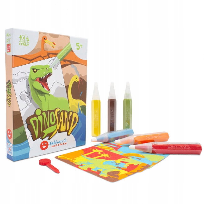 

Sabbiarelli Zestaw malowanie piaskiem Dinozaury