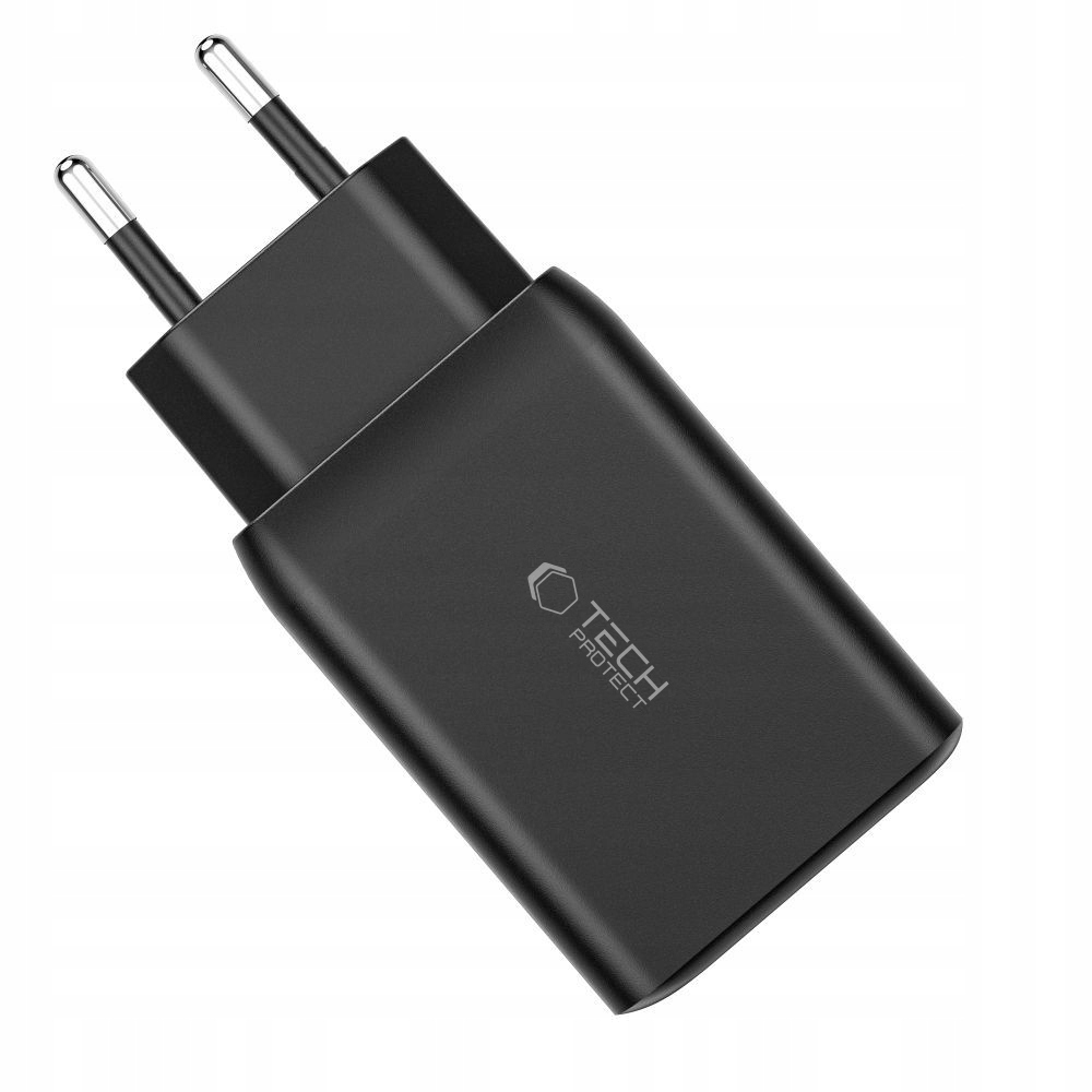 SZYBKA ŁADOWARKA SIECIOWA KOSTKA DUAL USB-C USB MOCNY ZASILACZ 65W QC3.0 Marka Tech-protect