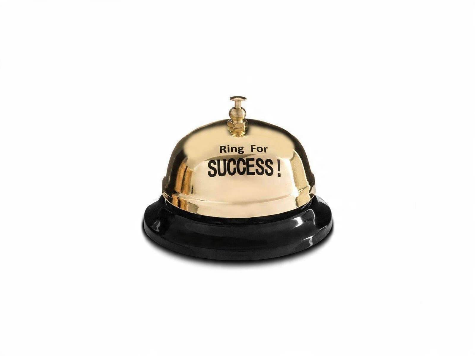 

Biurkowy dzwonek na sukces Ring for success!