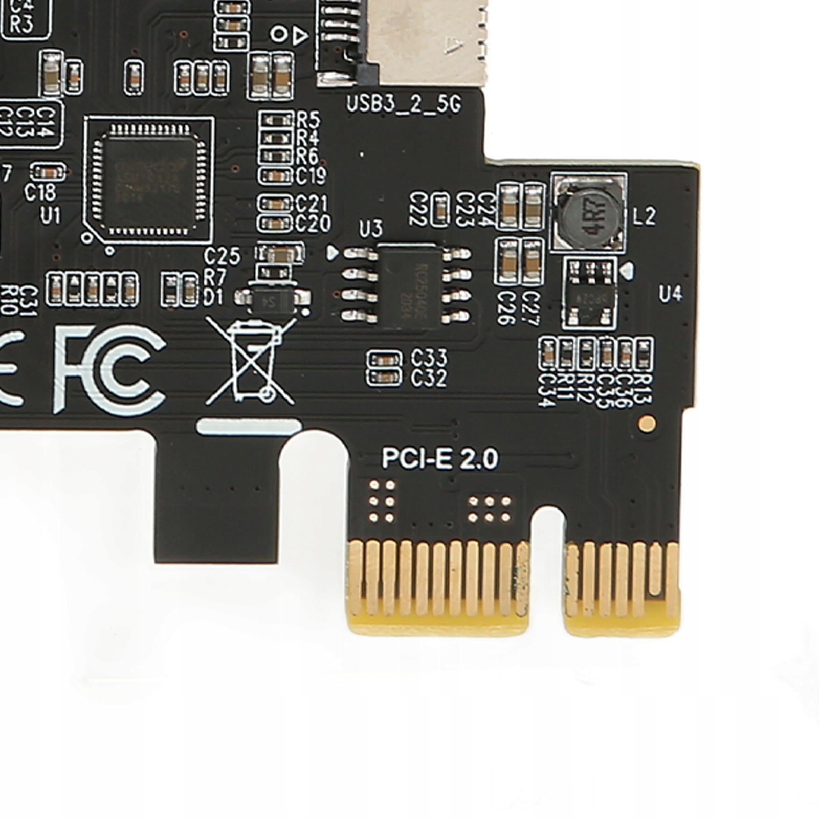 ADAPTER PCIE X1 DO DYSKÓW USB3.2 GEN1 TYPE E Długość 1 m
