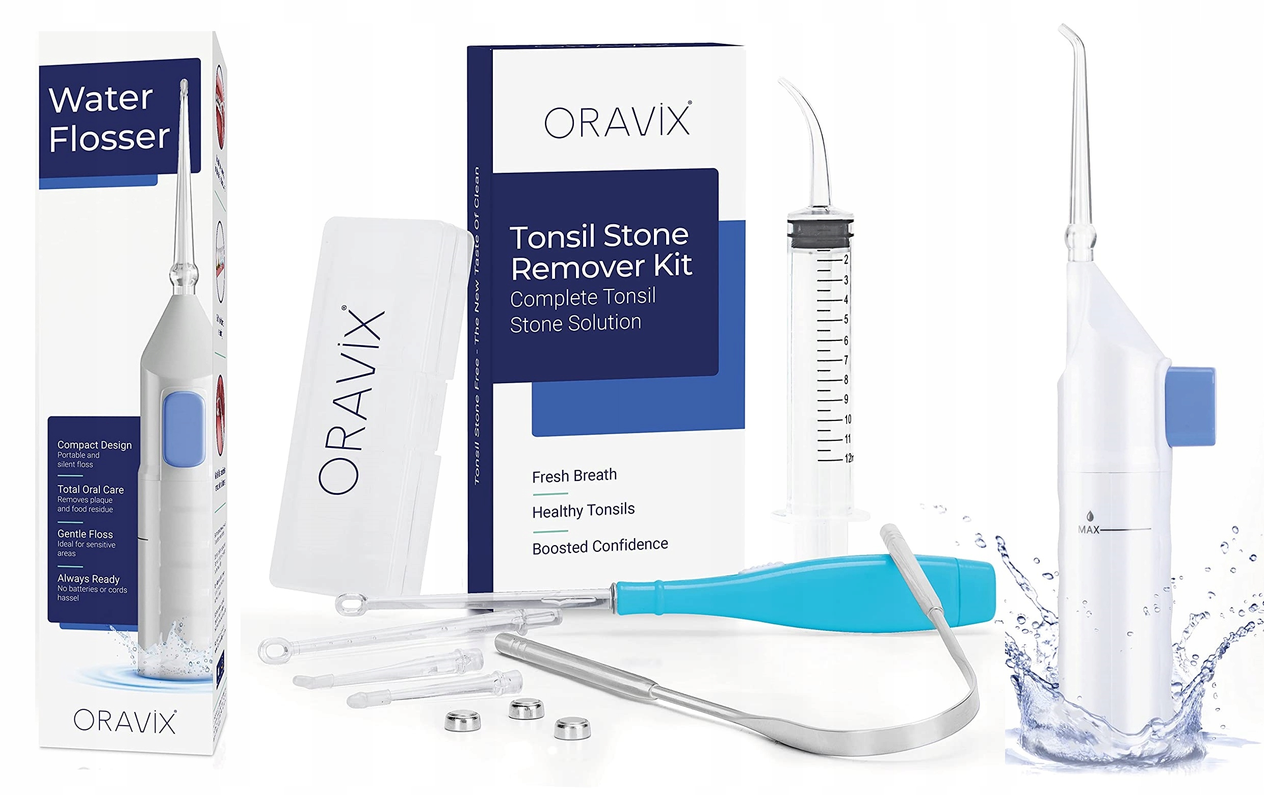 Duży Set do usuwania kamieni migdałkowych Oravix