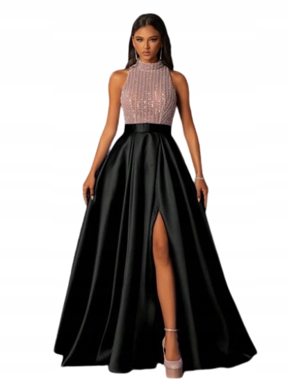 Shein Šaty S Křišťálovými Ozdobami 36 1KH