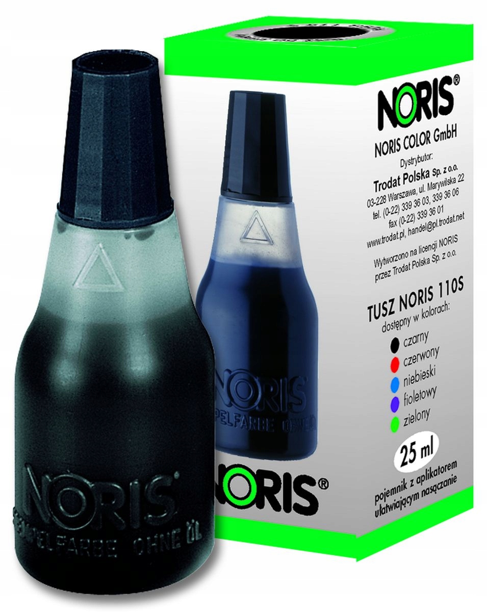 

Tusz do pieczątek gumowych 25ml Noris 110s czarny
