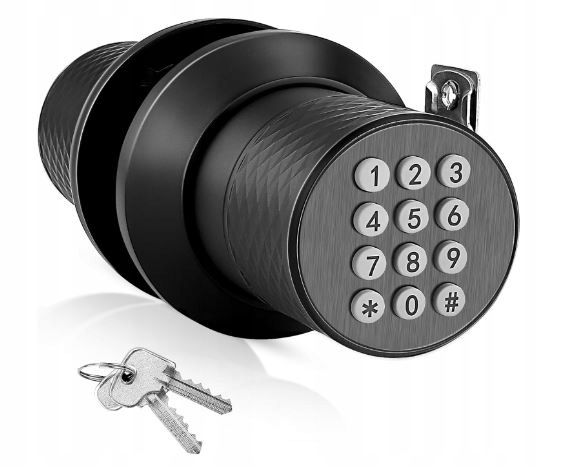 Inteligentní digitální zámek s klávesnicí Voděodolný pro kancelářský dům Černý