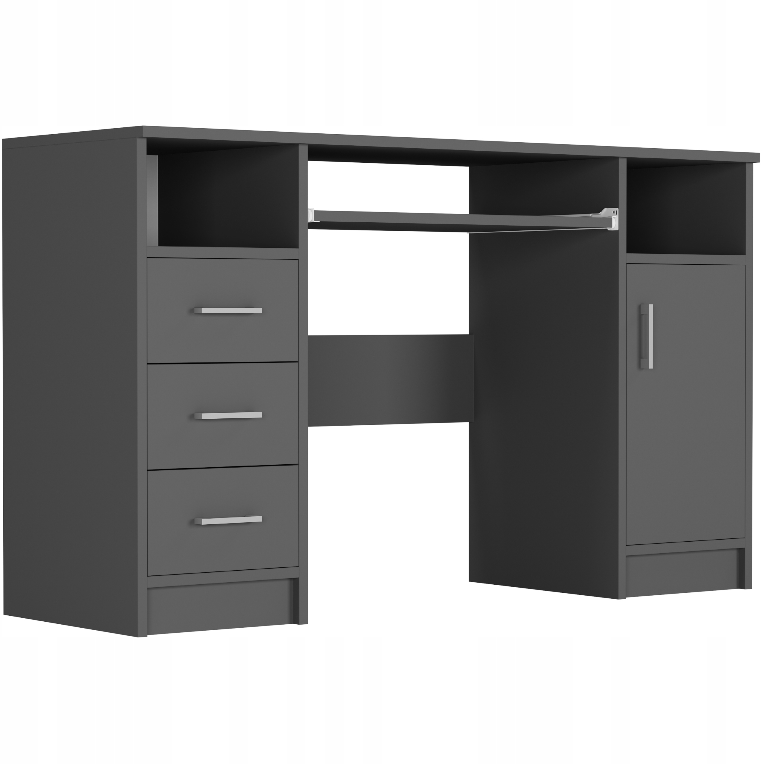 Biurko komputerowe stolik 124cm sonoma N-11 ANTRACYT