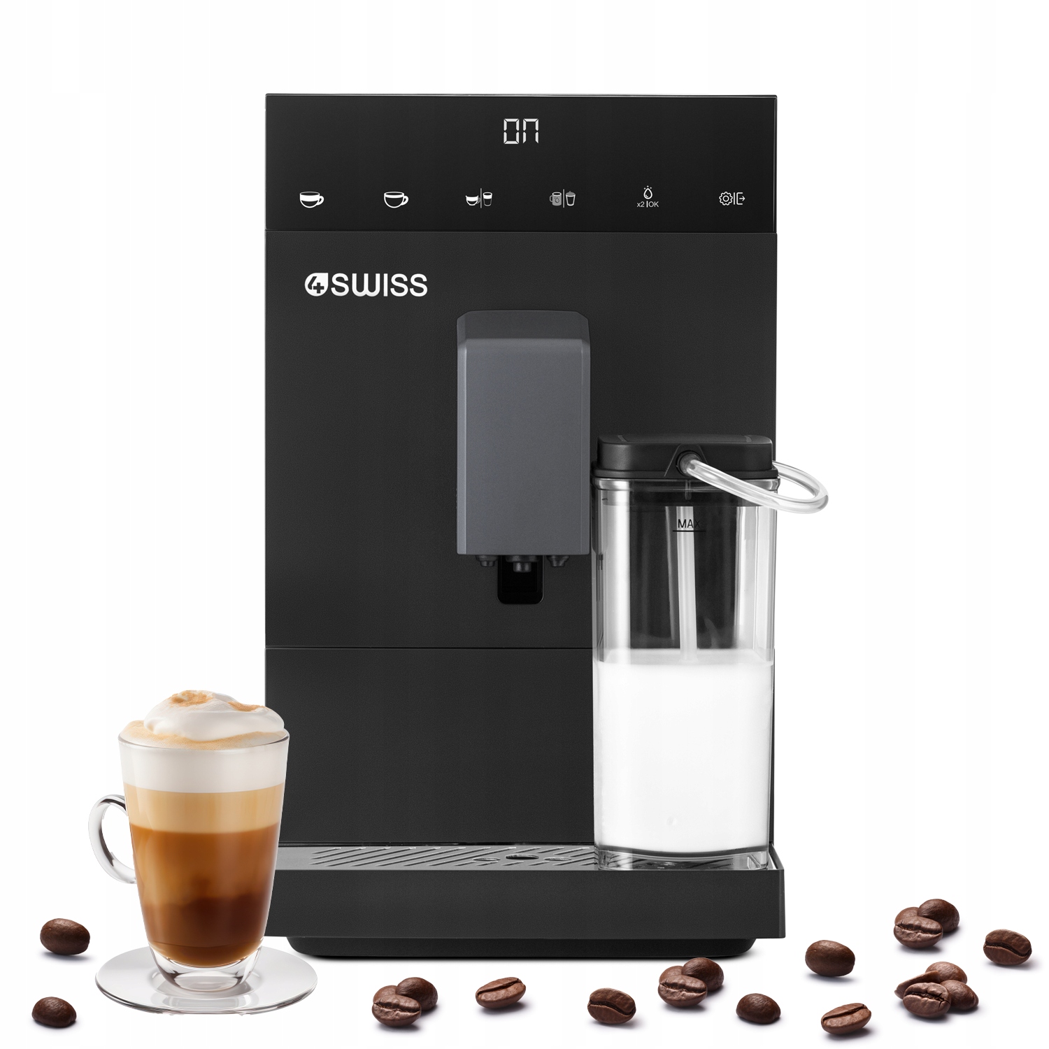 Automatyczny Ekspres do Kawy Ciśnieniowy 4Swiss A23 Siena 1350W Spieniacz