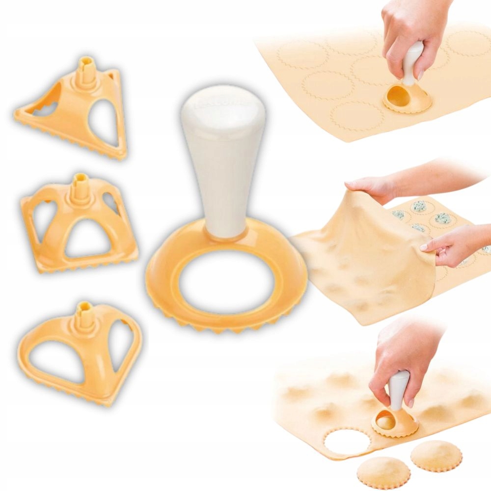 FOREMKI DO RAVIOLI WYKRAWACZ RADEŁKO PIEROGI TESCOMA DELICIA 4 KSZTAŁTY