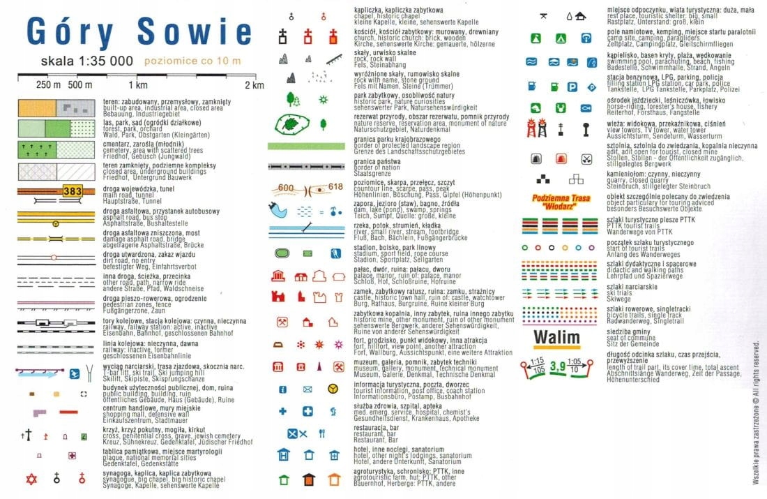 GÓRY SOWIE STOŁOWE KARKONOSZE MAPA LAMINOWANA x 3 ZESTAW COMPASS Typ publikacji mapa turystyczna